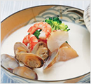 とうふの海鮮クラムチャウダー